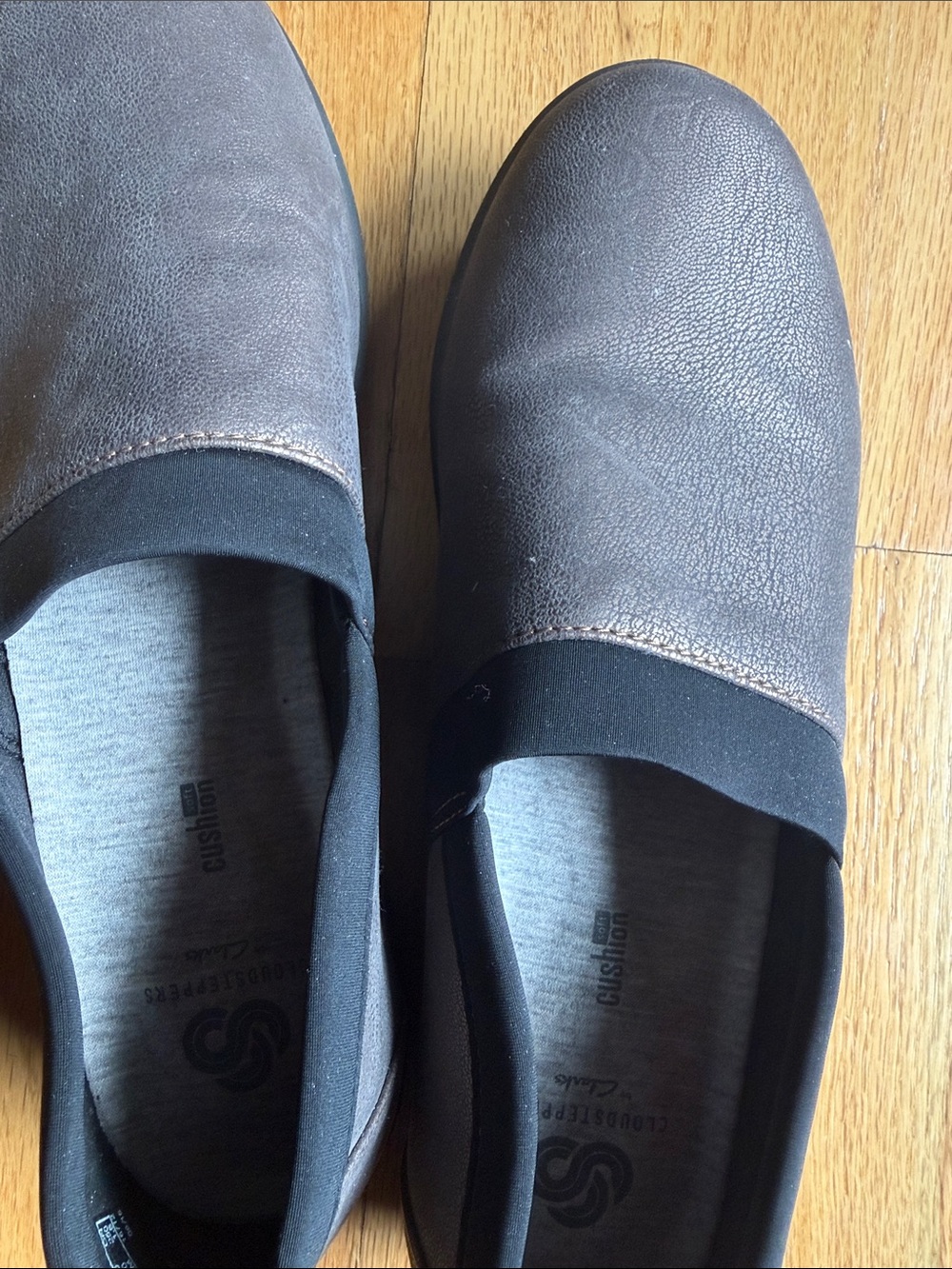 Cloudsteppers by Clarks Slip-On Shoes in Dark Brown and Black
